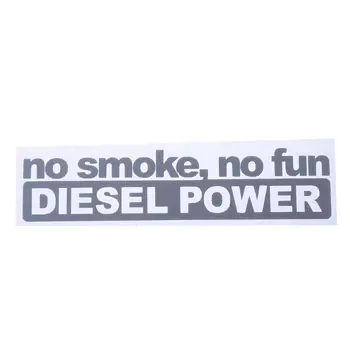 

14.5CM*3.4CM Fashion NO SMOKE NO FUN DIESEL POWER Vinyl Decoration Car Sticker Decals Graphical