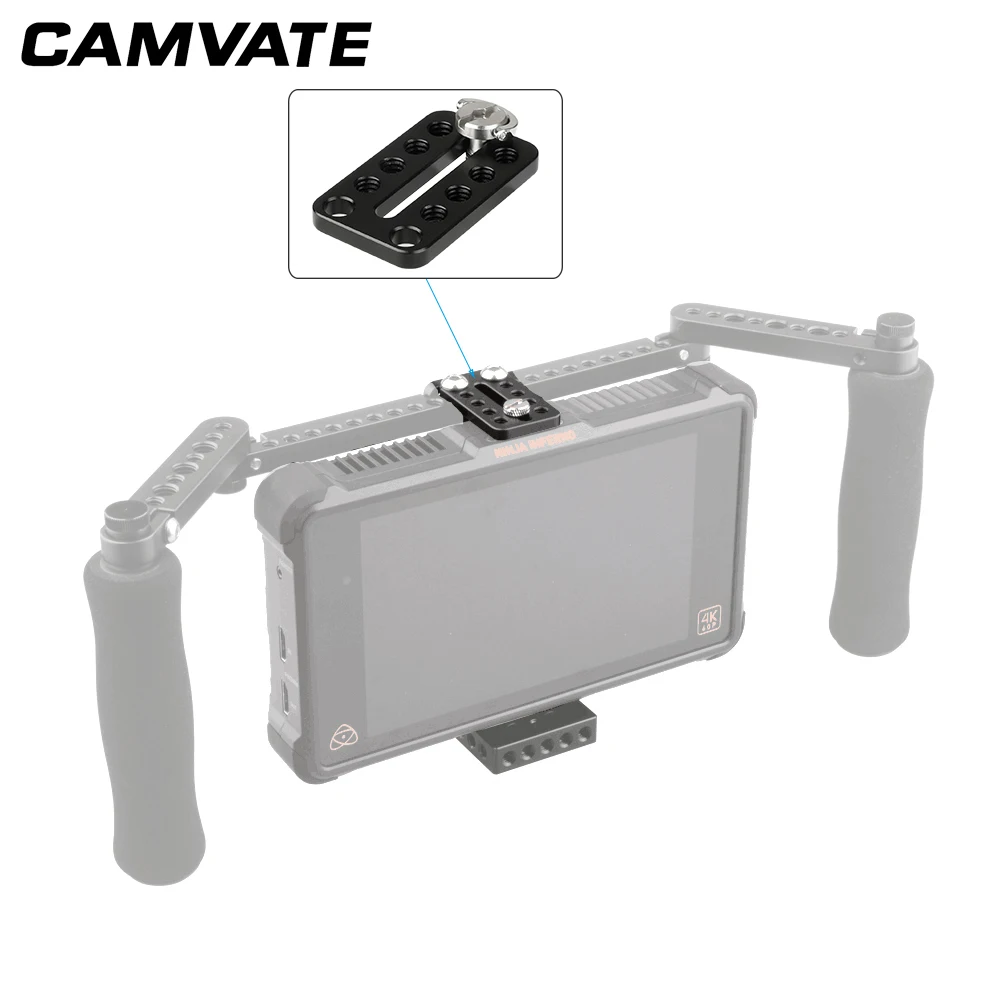 CAMVATE Universal Top Cheese Plate for Camera Monitor Cage Rig