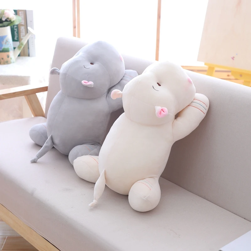 1 шт. 28/40/50 см Kawaii Hippo плюшевые куклы Мягкие Пуховые хлопковые подушки в виде