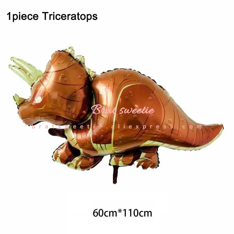 Динозавр вечерние воздушные шары одноразовые посуда набор «С Днем Рождения» баннер динозавр тематическая вечеринка на день рождения украшения Детские принадлежности сувениры - Цвет: 1pc sanjiaolong