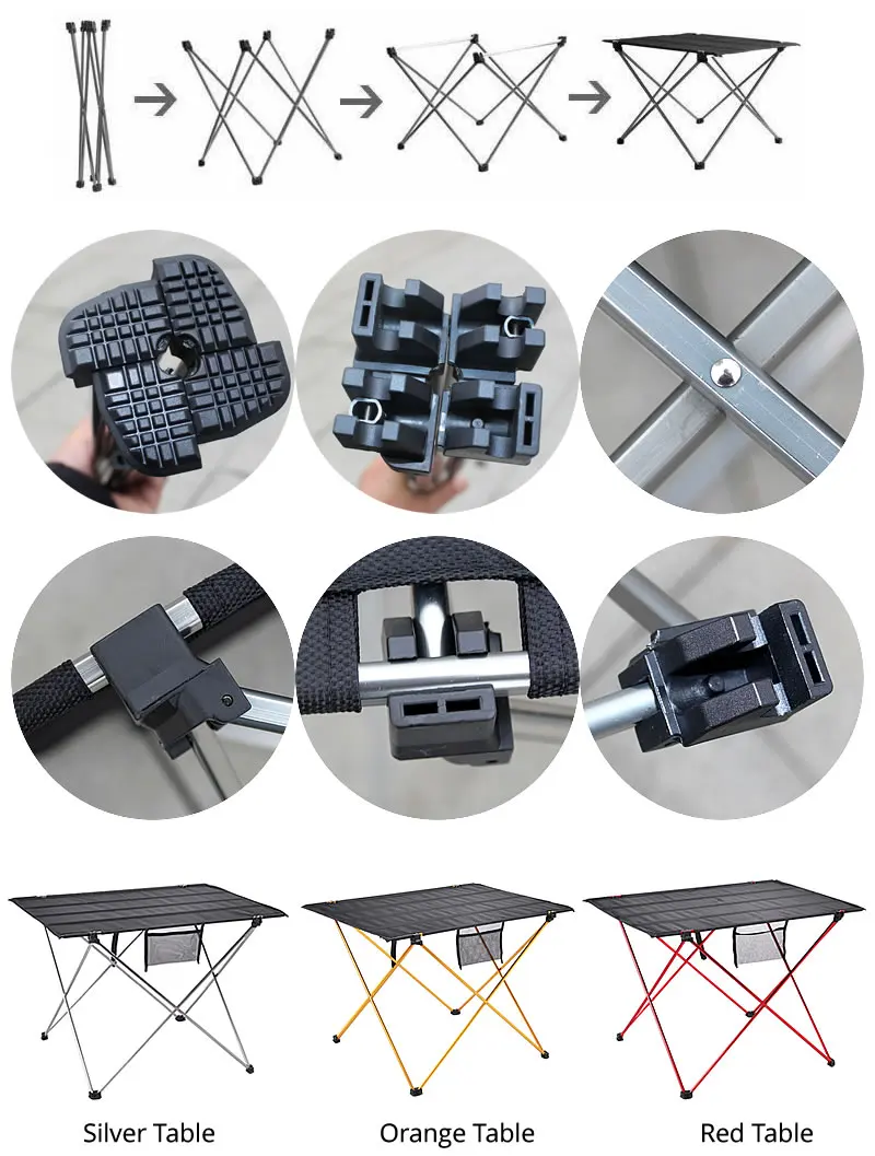 Уличный складной стол Кемпинг 6061 алюминиевый сплав кемпинг стол водонепроницаемый ультра-легкий прочный раскладной столик для пикника