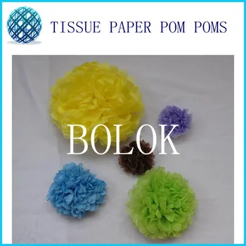 

15pcs mixed size (20cm,25cm,30cm) paper pom poms