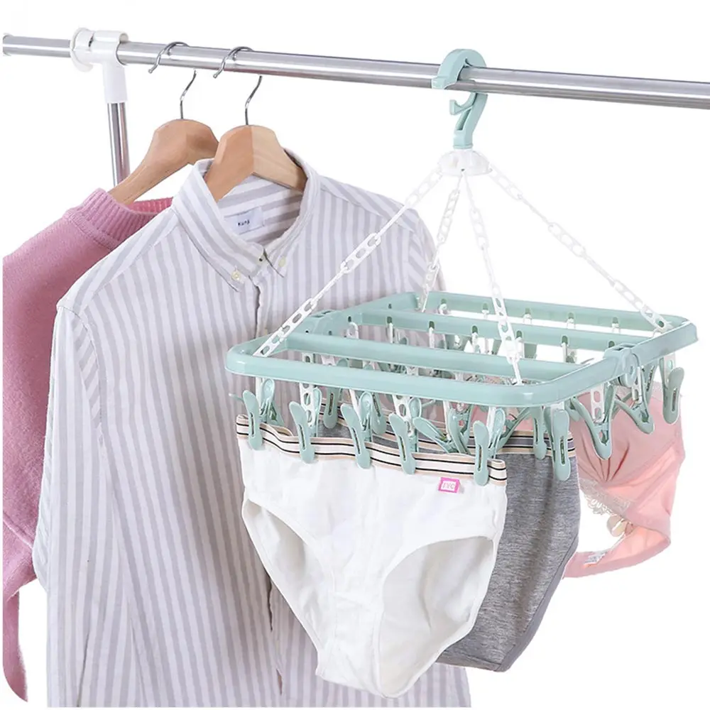 36 Clip Folding Drying Rack Underwear Socks Clip Multi-functional Clothes Rack Hot Sale High Quality 2019 New Patterns