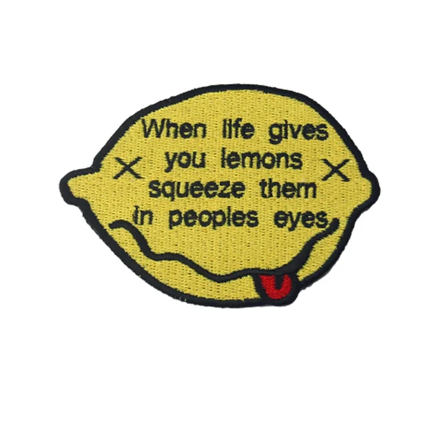 Embird patches Embroidered patch letters Funny Word Saying ceo friendly 3D sew on patches