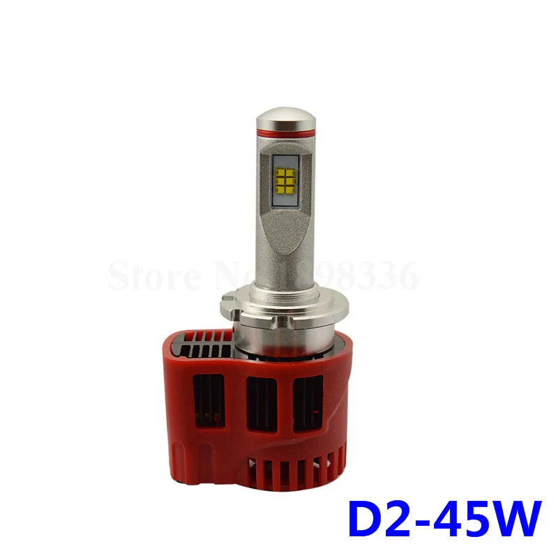 

1 Pair P6 D2 Car LED Headlight bulbs 3000K 4000K 5000K 6000K 90W 9000LM Luxeon ZES LED Chip Lamp Car Styling Waterproof