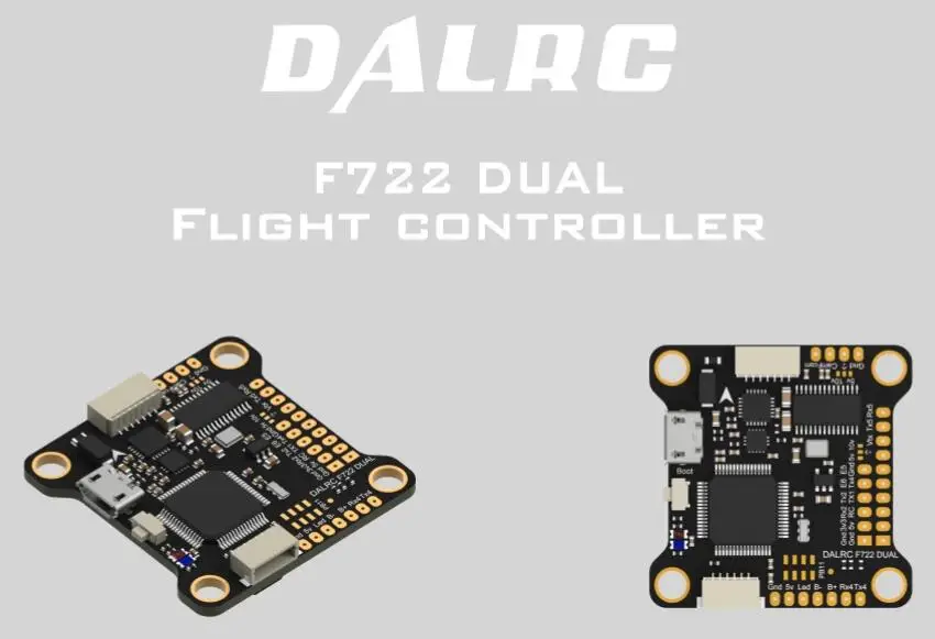 

DALRC F722 DUAL STM32F722RGT6 Flight Controller Built-in OSD BEC 5V 12A F7 Flight Control MCU6000&ICM20602 for VS F4