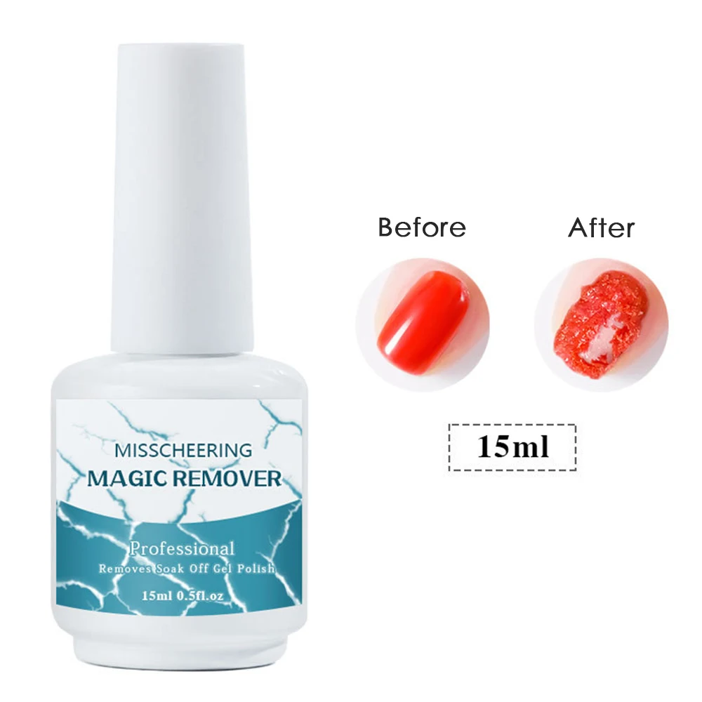 

15ml Nail Gel Magic Remover Soak Off Base Matte Top Coat Gel Nail Polish Gelpolish UV Nail Art Primer Lacquer Nails Salon TSLM2