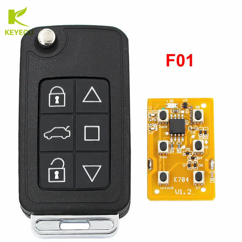 KEYECU 5pcsx KEYDIY F01 авто и гараж 2 в 1 дистанционный ключ для автомобиля универсальный 6