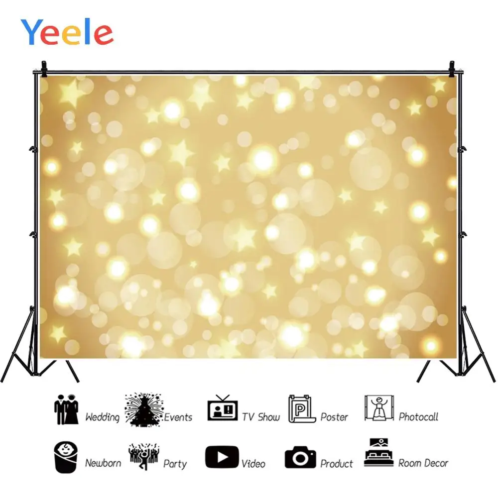 

Yeele Polka Dots Shiny Light Bokeh Dreamy Baby Girl Personalized Photographic Backdrops Photography Backgrounds For Photo Studio