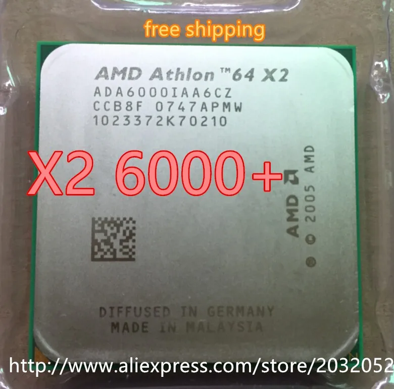 Двухъядерный процессор AMD Athlon 64X2 6000+ 3,0 GHZ Socket AM2 2mb cache cpu, процессор с разбитыми кусочками