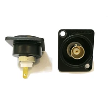 5 шт./лот D-type пайки BNC втулка Шасси Панель разъем аудио разъем