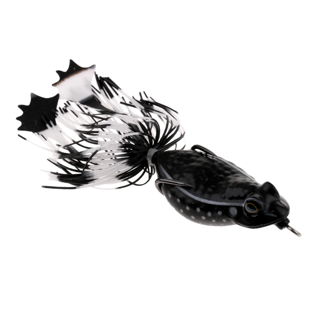 3D Frog Soft Fishing Lure Bait Floating Crankbaits Bass Pike Perch Catfish Snakehead Topwater Hollow Body Artificial Lures