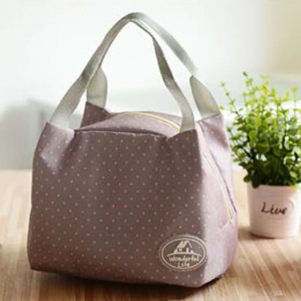 

Hot Sale Lunch Bag Portable Tote Picnic Insulated Cooler Zipper Organizer LunchBox Keep Food Fresh Storage Lunch Bags Handbag