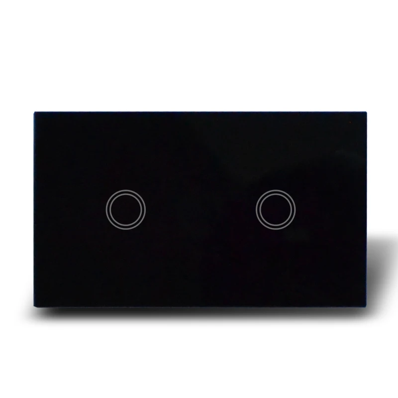 Free shipping, Touch Capacitive Glass light switch, Crystal Panel Electrical Wall Switches 2