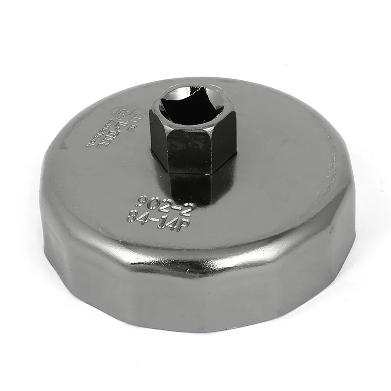 

84mm 14 Flutes Oil Filter Cap Wrench Socket Cup Tool for Vehicle Car