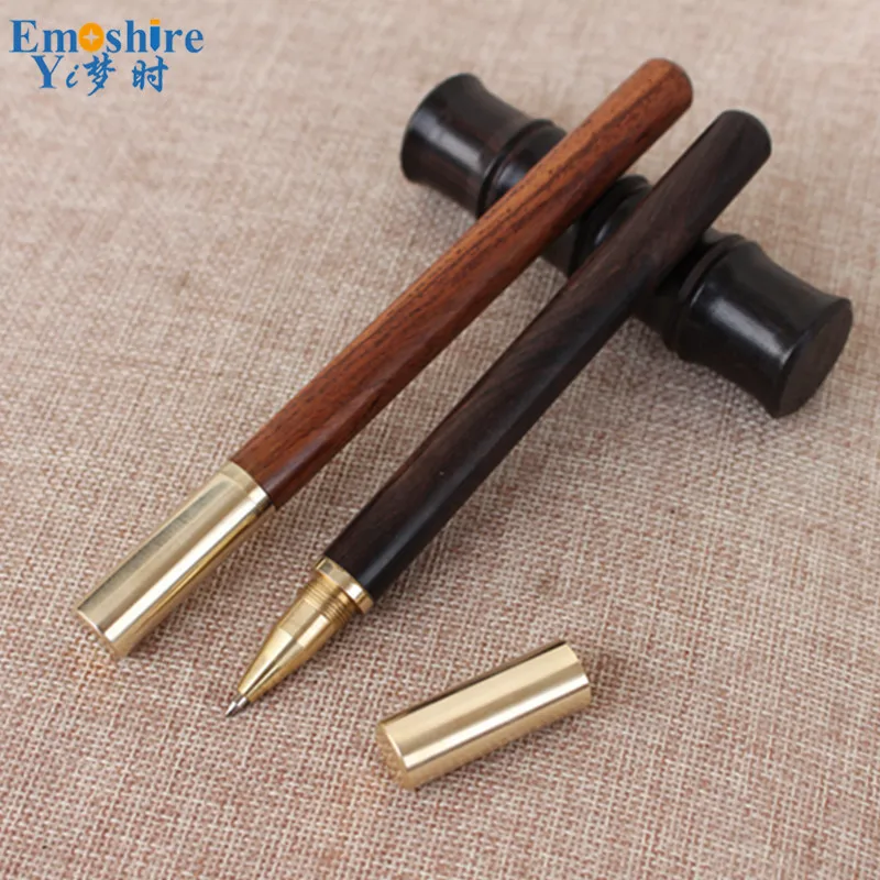 Emoshire Sandalwood Signature Pen Redwood Signature Pen Ebony Pear Solid Wood Signature Pen Ball Pen Business Gift Pen (6)