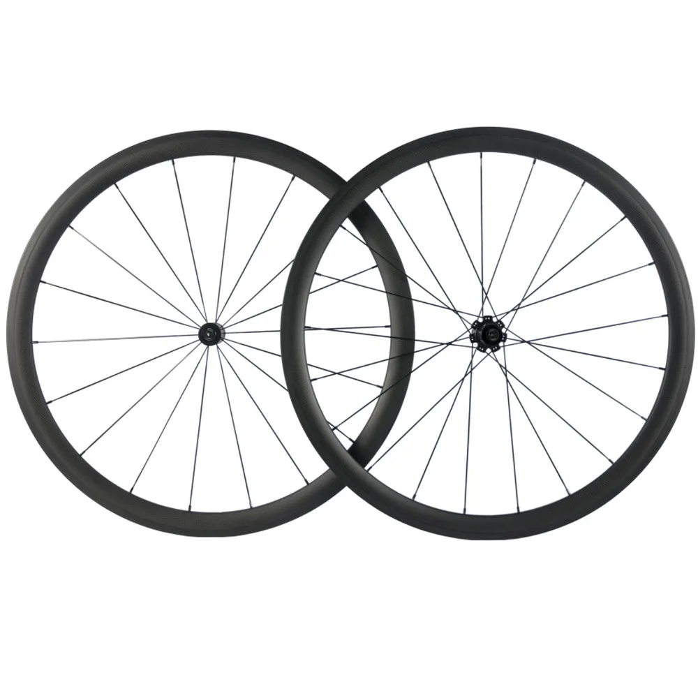 Flash Deal 700C Carbon Wheels Customized logo 38mm 50mm 60mm 88mm Carbon Bicycle Wheels Clincher Road Bike Carbon Wheelset 12