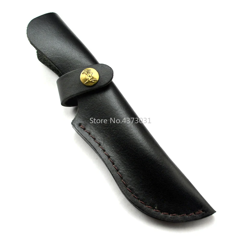 Черный ножны Набор ножей кожаный Универсальный пользовательский кожаный чехол небольшой прямой нож кожаный чехол для кемпинга карманный инструмент