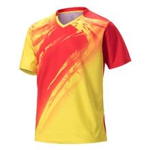 Новая мужская рубашка для бадминтона теннисные тренировочные рубашки пустые футболки для бадминтона футбольные футболки для бега дышащая рубашка для бадминтона