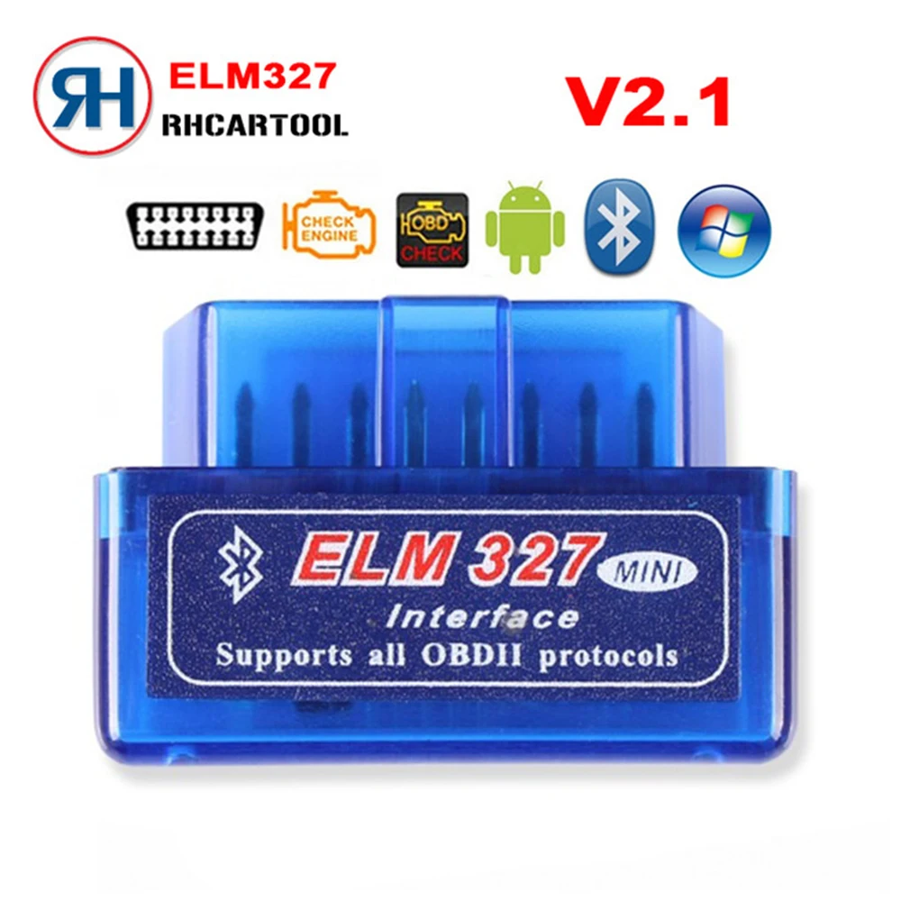 

OBD2 Diagnostic tool V2.1 V1.5 Super MINI ELM327 Bluetooth ELM 327 Version 1.5 OBD2 / OBDII for Android Torque Car Code Scanner