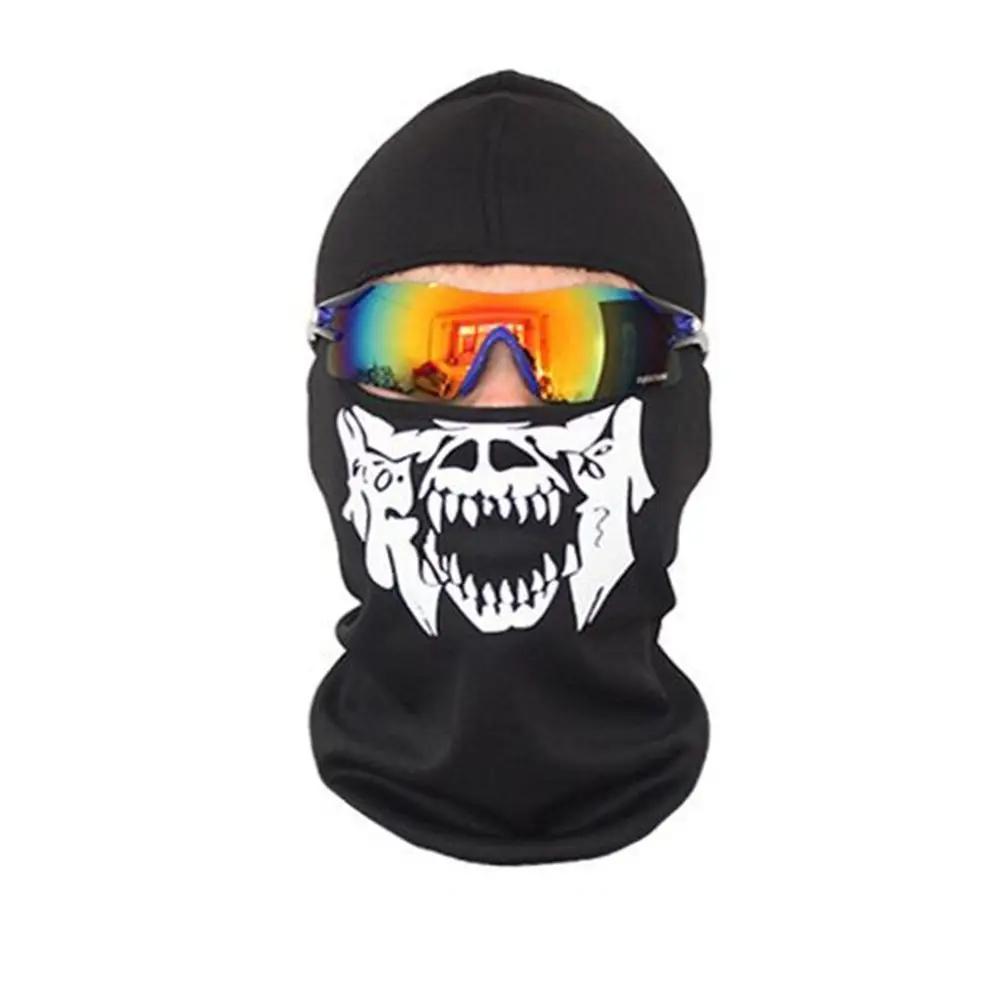CS Призрак Череп капюшон полный маска для лица Мотоцикл дышащий Быстросохнущий удобный Открытый Спорт шейный шарф Хэллоуин маска для лица