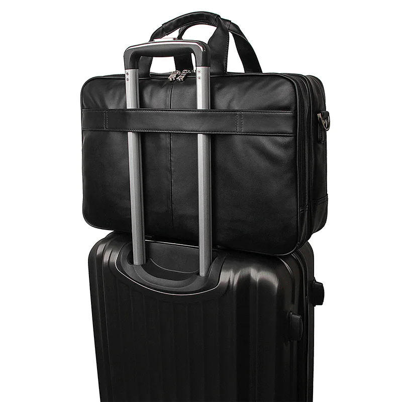 Nesitu Highend винтажный большой из натуральной кожи 15,6 ''17'' ноутбук офисный мужской портфель деловая сумка мессенджер M7289