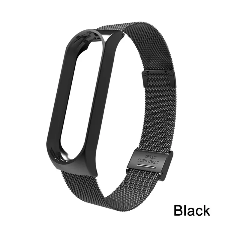 Браслет для xiaomi mi Band 3 4 ремешок спортивных часов металлический на руку band