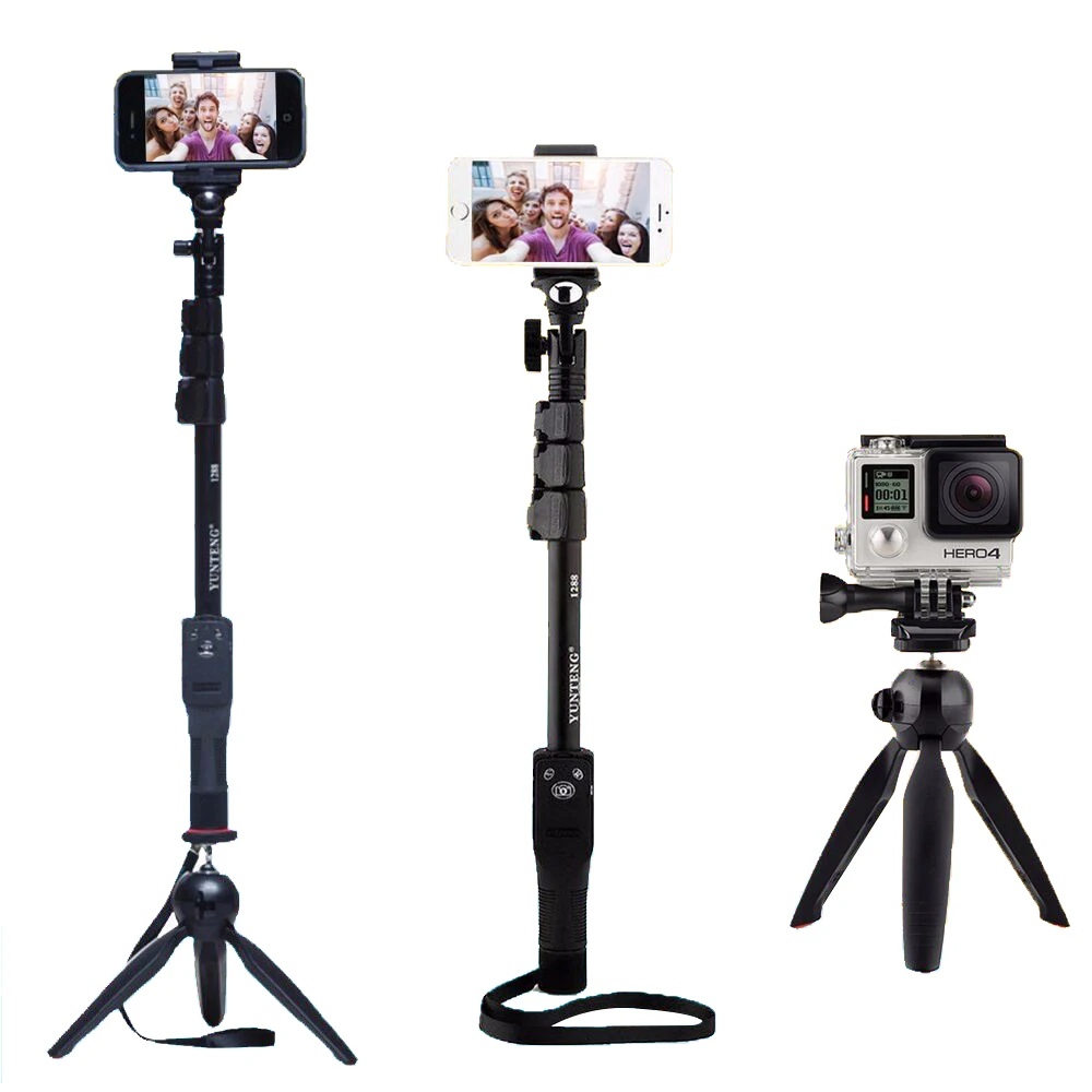 Camera Phone Bluetooth Extendable Selfie Stick Yunteng 1288 Telescopic