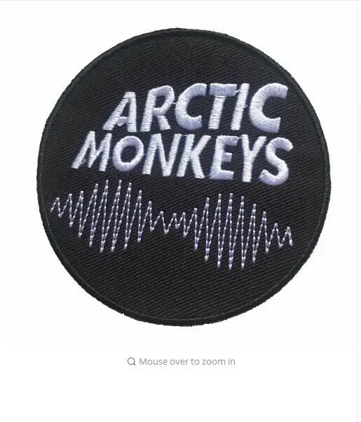 

DD7.9cm Round ARCTIC MONKEYS Patches Ironon Patch for Kids Clothes Jacket Handmade Embroidered Applique DIY Decoration Patchwork