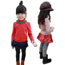 Newborn Kid Child Girl Flower Rim Turtleneck Tops Shirt T-Shirt Baby Outfits Hot 5