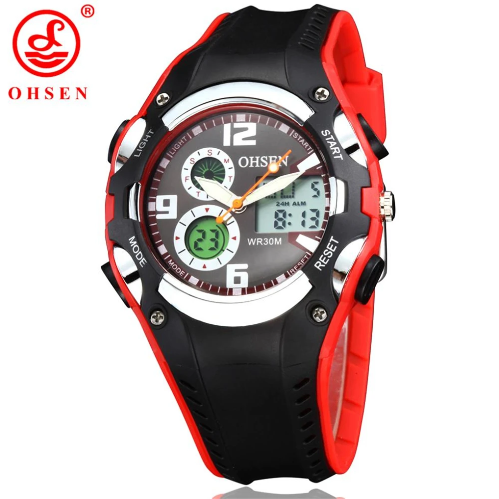 Prix pour 2016 Nouveau OHSEN Relogio Masculinos Marque De Luxe Rétro-Éclairage Numérique Affichage Date Alarme Chronomètre 30 M Étanche Sport Montres Hommes Prix pour 2016 Nouveau OHSEN Relogio Masculinos Marque De Luxe Rétro-Éclairage Numérique Affichage Date Alarme Chronomètre 30 M Étanche Sport Montres Hommes