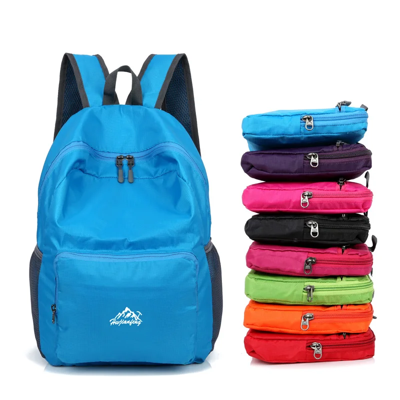 

Lightweight Outdoor Hiking Shoulder Backpack Foldable Waterproof Nylon Backpacks Men Women Daily Travel Bags
