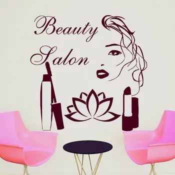 

Wall Decal Quote Beauty Salon Make-Up Girl Woman Decals Vinyl Stickers