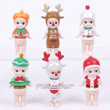 Sonny Angel Mini PVC Figure Christmas Series 6pcs/set PVC Action Figures Collectible Model Toys Dolls Kids Gifts Boxed