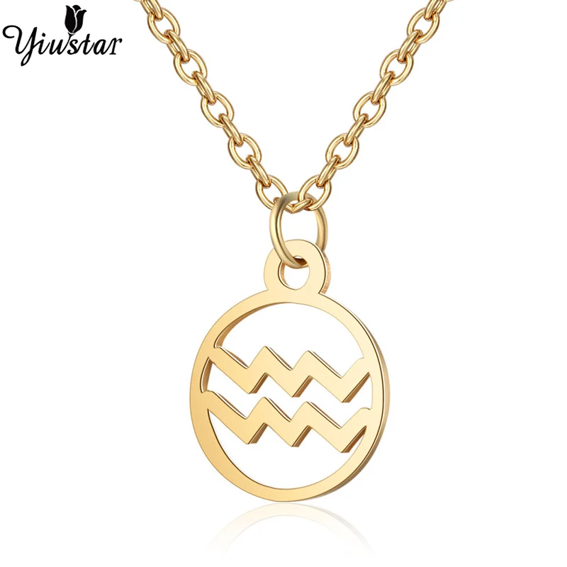 

Yiustar Female Jewelry Cute Generous Aquarius Necklace Colorful Charming Sweet Lovely Cute Necklace For Women Girls Party Gifts