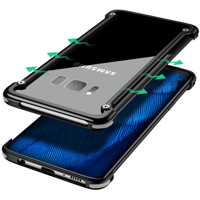 for samsung S8 case Aluminum metal bumper case for samsung galaxy S8