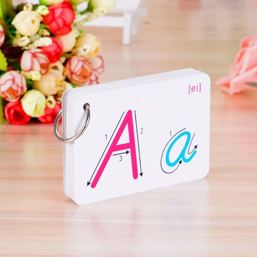 26 Letter English Card Game Board Games for Children Education Flash with Buckle Family Toy Gift|Настольные игры| |