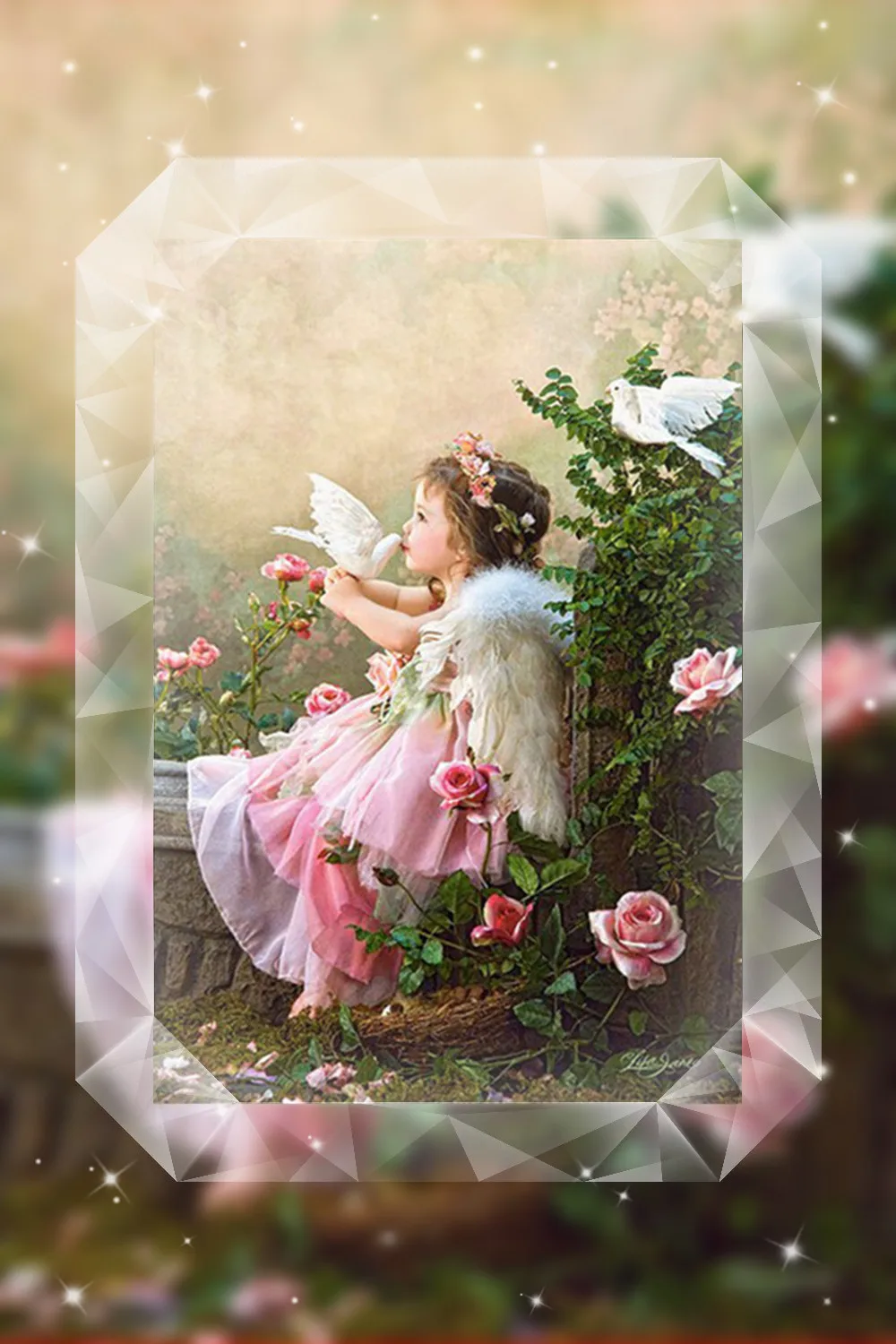 AZQSD Diamond Mosaic Embroidery Fairy Angel Diamond Painting Full square Rhinestone cross stitch Home Decor 5D.jpg_640x640_