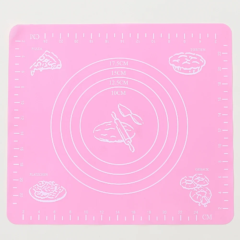 Silicone Baking Mat Non-Stick with Scale Liner Pad Pastry Rolling Dough Fondant Baking Pastry Bakeware Tools 29*26 cm