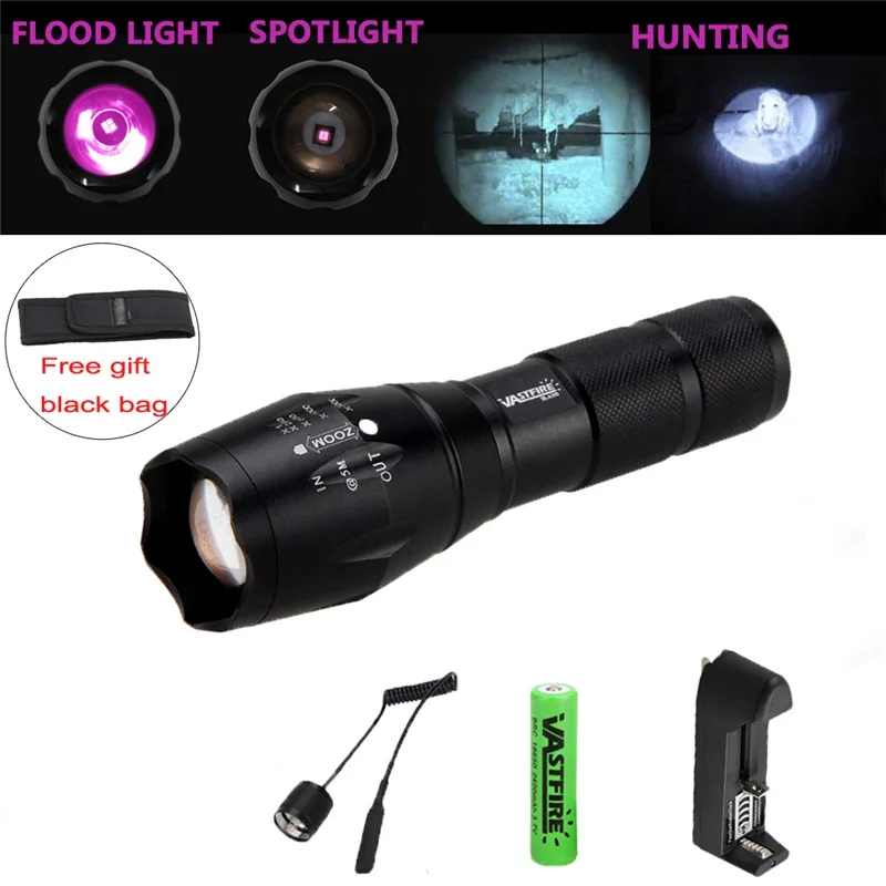 Zoomable 5w 850nm Led Infrared Ir Flashlight Mini Torch Night Vision