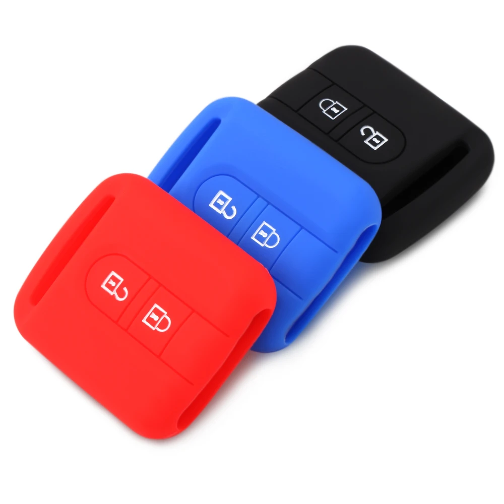 

2 Button silicone car key cover case fob for Nissan Micra Navara Note X-Trail Qashqai big head No Logo