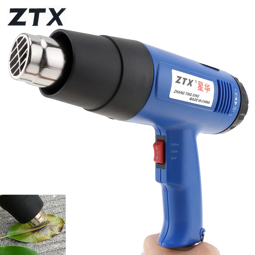 ZTX AC 220V 1800W EU Electric Heat Gun Handheld Industrial Hot Air
