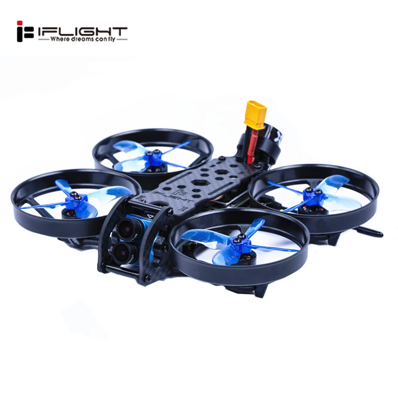 Квадрокоптер iFlight Cinebee 4K 107 мм F4 OSD 2-3S гоночный Дрон с двойным объективом PNP BNF w/ Caddx.us