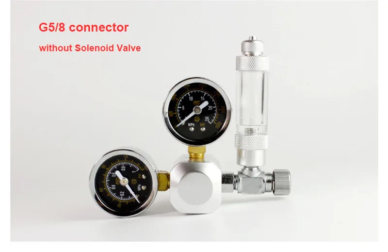 Aquarium CO2 Regulator W21.8 G5 8 220V Magnetic Solenoid Check Valve Aquarium Bubble Counter Fish Tank Tool CO2 Control 01