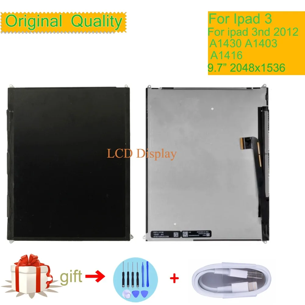 

Original For Apple iPad 3 3nd 2012 LCD Display Touch Screen Digitizer A1430 A1403 A1416 LCD Panel for ipad 3 monitor Pantalla