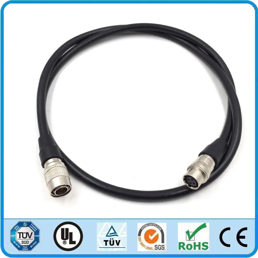 Industrial CCD Camera Power Extension Cables Hirose 4 pin Male to 4 pin