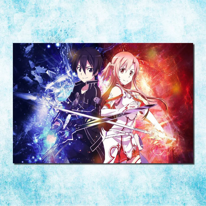 Sword Art Online Hot Anime Art Silk Canvas Poster 13x20 inch Pictures For Room Decor Gift (more)-7