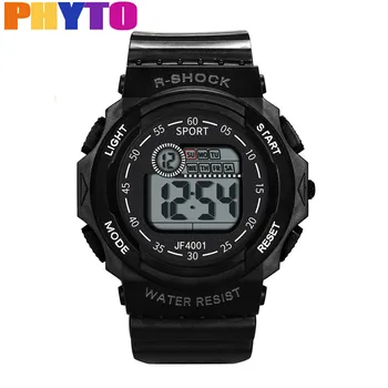 

PHYTO Fashion Casual Brand Men Watch Digital Plastic Strap High-End Multi-Function 30M Sports Waterproof Electronic Watch reloj