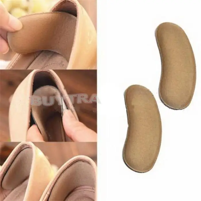 NEW Sticky Shoe Back Insoles Pads Shoe Cushion Liner Grips Sponge After Half a Yard Thick Pad Heel Inserts for shoes 1pair