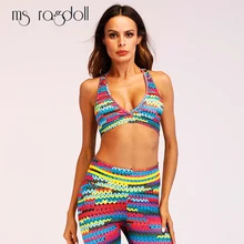 Трикотажный спортивный женский спортивный костюм с принтом, спортивная одежда, сексуальный комплект для йоги, бюстгальтер для йоги+ спортивные леггинсы, колготки Для Бега Спортзала фитнеса, костюм для йоги